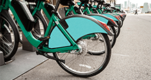 Person riding a bike